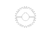 Kettenrad DB40 B25 Z14