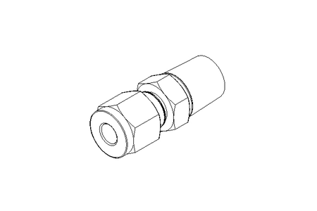 Raccordo a vite per tubo 6 G3/8" Niro