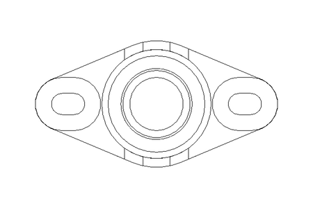 Mancal de flange eFOM 16x32x17,5