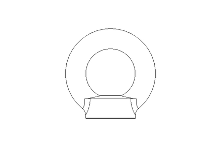 Ring nut M10 A2 DIN582