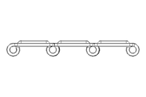 Cadena de charnelas SSC8157RT-7,5IN_XHB