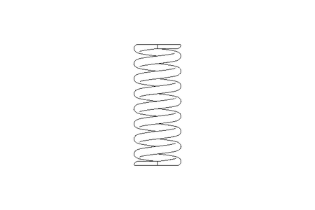 Pressure spring D1=15.5 D2=10.7 L=40