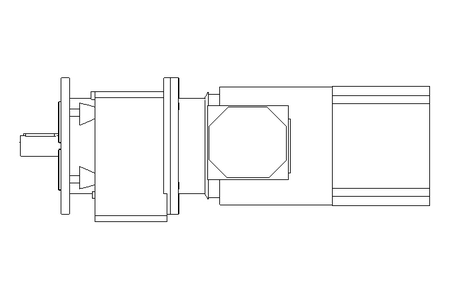 Motorreductor coaxial 2,2kW 92 1/min