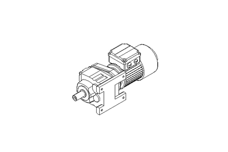 Spur gear motor 0.25kW 19 1/min