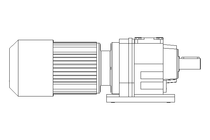 Spur gear motor 0.25kW 19 1/min