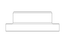 Plain bearing bush MFM 10x16x22x8x3