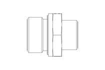 Connecting piece L 15 G3/4" St ISO8434