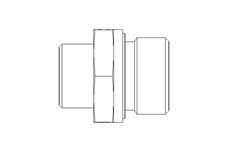 Connecting piece L 15 G3/4" St ISO8434