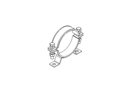 Pipe clamp D=120 B=30