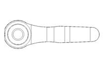 Klemmhebel M6x20