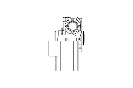 Worm gear motor 0.12kW 0.38 1/min