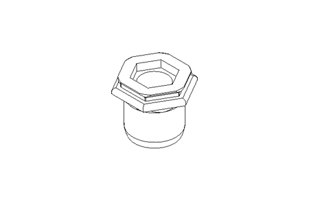 Inserto filettato cieco M5x7x12 A2