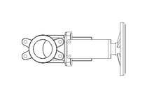 Knife gate valve