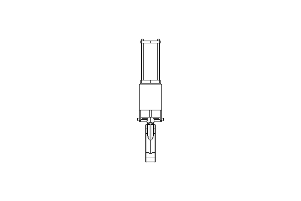 Knife gate valve DN80 PN10 pneumatic