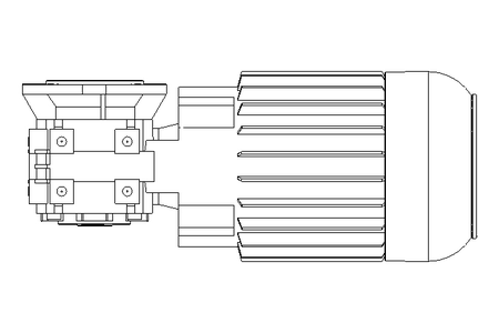 Schneckengetriebemotor 0,55kW 140 1/min