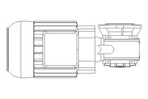 Schneckengetriebemotor 0,55kW 140 1/min