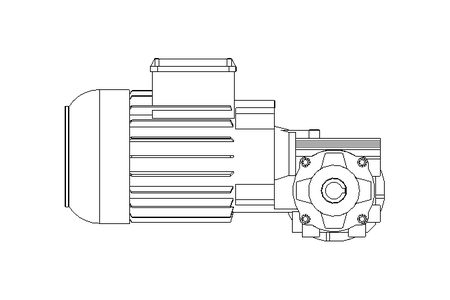 Schneckengetriebemotor 0,55kW 140 1/min