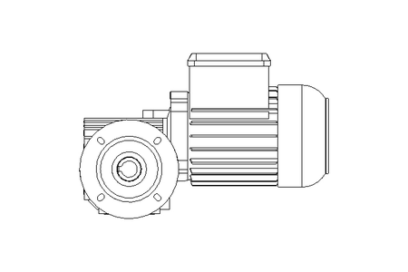 Worm gear motor 0.25kW 18 1/min