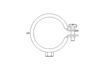 Pipe clamp D=57 B=20