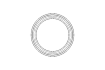 GLYD sealing ring RG 40x52x5.6 PTFE