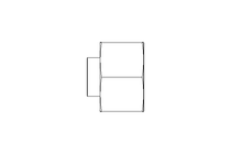 Tapered plug with nut L 15 St-Zn ISO8434