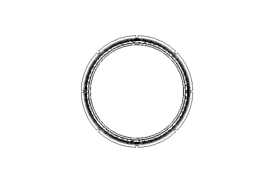 Sealing ring TVY 120x143.4x8.9 PTFE