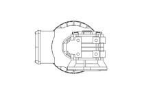 Worm gear motor 0.55kW 74 1/min