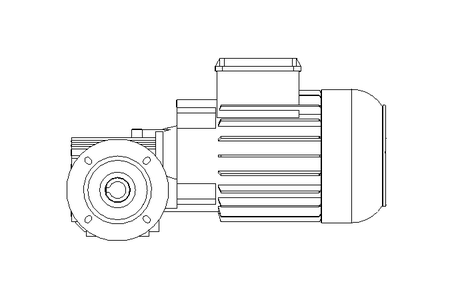 Worm gear motor 0.55kW 74 1/min