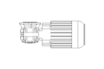 Worm gear motor 0.55kW 104 1/min