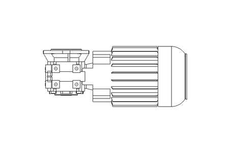 Worm gear motor 0.55kW 104 1/min