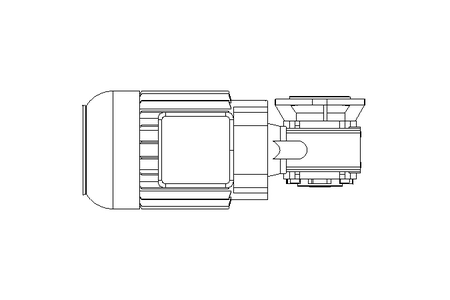 Worm gear motor 0.55kW 104 1/min