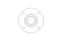 Universal joint shaft D=90 L1=235 L2=275