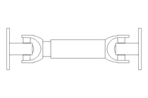 Universal joint shaft D=90 L1=290 L2=375