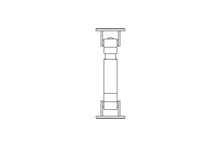 Eje articulado D=90 L1=280 L2=320