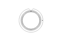 Plain bearing bush 25x28x35x16.5x1.5