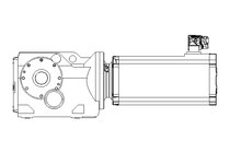 Motorreductor de engranaje cónico