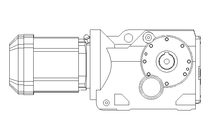 Bevel gear motor 0.37kW 10 1/min