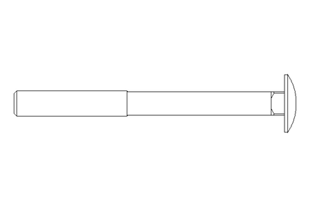 Round head screw M10x110 A2 DIN603