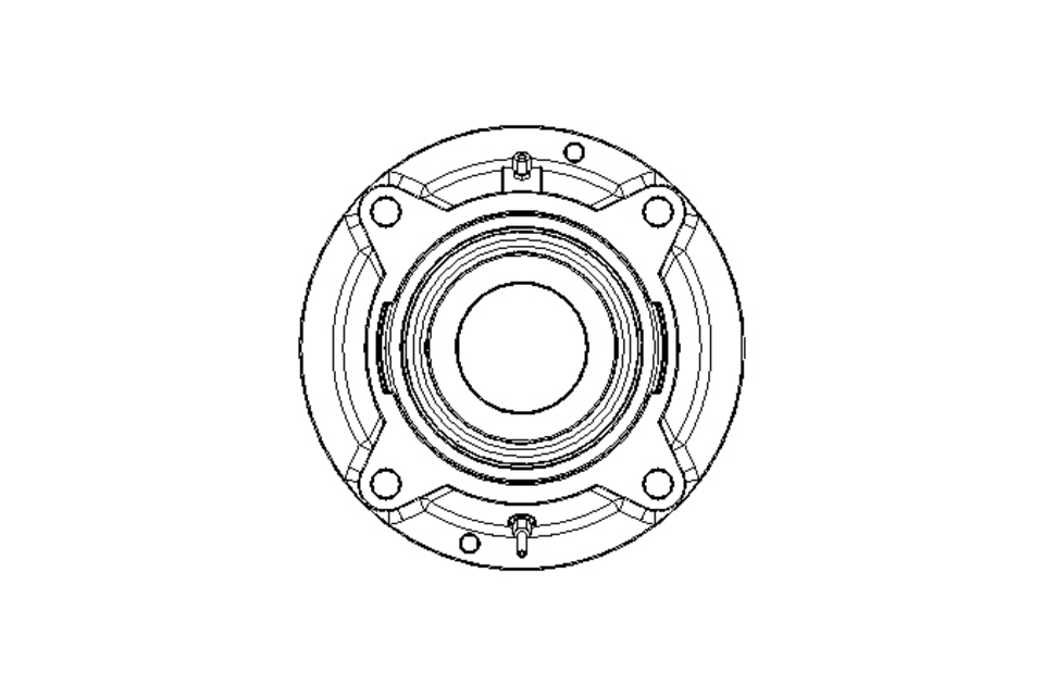 Flange bearing 100x340x145