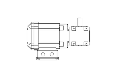 Right-angle geared motor 0.37kW 210