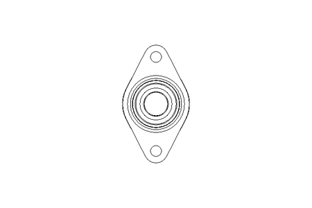 Flange bearing housing unit RCJTZL 25