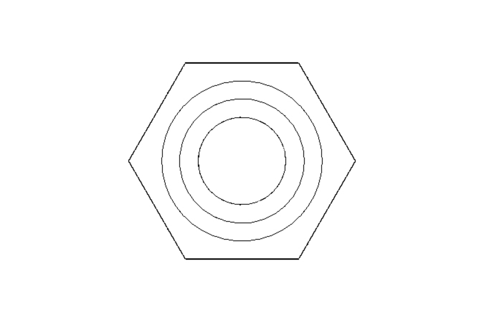 Hexagon cap nut M3 A1 DIN917