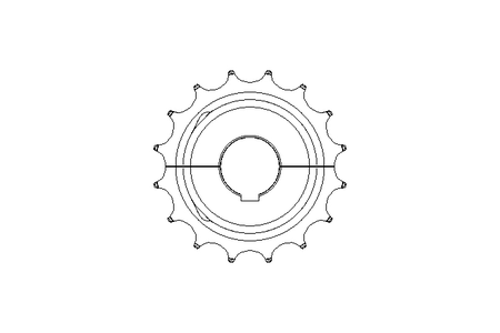 RODA DENTADA PARA CORRENTE z=16 D=40