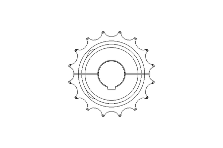 RODA DENTADA PARA CORRENTE z=16 D=40