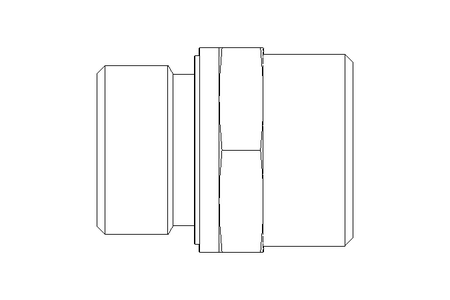 Connecting piece L 22 G3/4" St ISO8434