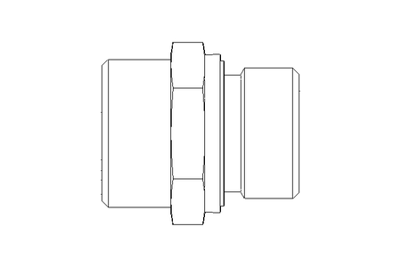 Connecting piece L 22 G3/4" St ISO8434