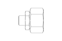 Reducing coupling L 22/10 St ISO8434