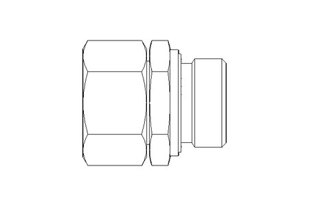 Connecting piece L 28 G1" St DIN3865