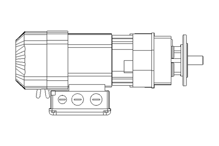 正齿轮变速电机 0,37kW 306 1/min