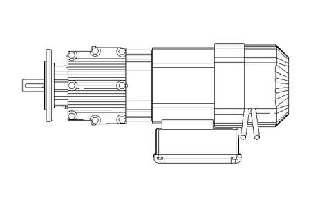 Stirnradgetriebemotor 0,37kW 306 1/min